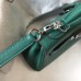 Hermes Malachite Clemence Kelly 20cm PHW Bag