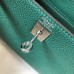 Hermes Malachite Clemence Kelly 20cm PHW Bag