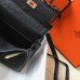 Hermes Black Clemence Kelly 20cm GHW Bag