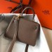 Hermes Etoupe Clemence Kelly 20cm GHW Bag