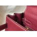 Hermes Bordeaux Clemence Kelly 25cm GHW Bag