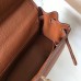 Hermes Brown Clemence Kelly 25cm GHW Bag