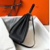 Hermes Black Clemence Kelly 25cm GHW Bag