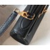 Hermes Black Clemence Kelly 25cm GHW Bag