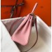 Hermes Pink Clemence Kelly 25cm GHW Bag