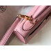 Hermes Pink Clemence Kelly 25cm GHW Bag