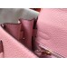 Hermes Pink Clemence Kelly 25cm GHW Bag