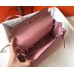 Hermes Pink Clemence Kelly 25cm GHW Bag