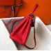 Hermes Red Clemence Kelly 25cm GHW Bag