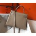 Hermes Grey Clemence Kelly 25cm GHW Bag