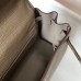 Hermes Grey Clemence Kelly 25cm GHW Bag