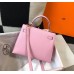 Hermes Pink Epsom Kelly 25cm Sellier Handmade Bag