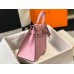 Hermes Pink Epsom Kelly 25cm Sellier Handmade Bag