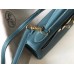 Hermes Blue Jean Clemence Kelly 28cm Bag