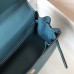 Hermes Blue Jean Clemence Kelly 28cm Bag