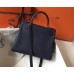 Hermes Navy Blue Clemence Kelly 28cm Bag