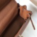 Hermes Brown Clemence Kelly 28cm Bag