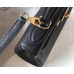 Hermes Black Clemence Kelly 28cm Bag