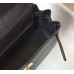 Hermes Black Clemence Kelly 28cm Bag