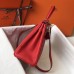 Hermes Red Clemence Kelly 28cm Bag