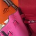 Hermes Rose Red Clemence Kelly 28cm Bag