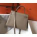 Hermes Grey Clemence Kelly 28cm Bag