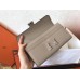 Hermes Constance Wallet In Grey Epsom Leather