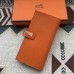 Hermes Orange Epsom Bearn Gusset Wallet