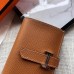 Hermes Bearn Mini Wallet In Gold Epsom Leather