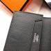 Hermes Bearn Mini Wallet In Black Epsom Leather