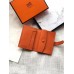 Hermes Bearn Mini Wallet In Orange Epsom Leather