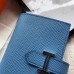 Hermes Bearn Mini Wallet In Sky Blue Epsom Leather