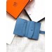 Hermes Bearn Mini Wallet In Sky Blue Epsom Leather