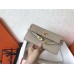 Hermes Kelly Classic Long Wallet In Grey Epsom Leather