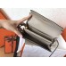 Hermes Kelly Classic Long Wallet In Grey Epsom Leather