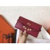 Hermes Kelly Classic Long Wallet In Ruby Epsom Leather