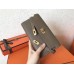 Hermes Kelly Classic Long Wallet In Taupe Epsom Leather