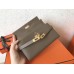 Hermes Kelly Classic Long Wallet In Taupe Epsom Leather