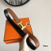 Hermes Brown & Black Clemence 32MM Kits Belt Constance Buckle