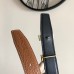 Hermes Brown & Black Clemence 32MM Kits Belt Constance Buckle