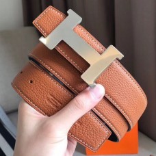 Hermes Constance Belt Buckle & Brown Clemence 38 MM Strap Hermes Constance Belt Buckle & Brown Clemence 38 MM Strap