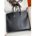 Hermes Black Box Birkin Retourne 35cm Handmade Bag Hermes Black Box Birkin Retourne 35cm Handmade Bag